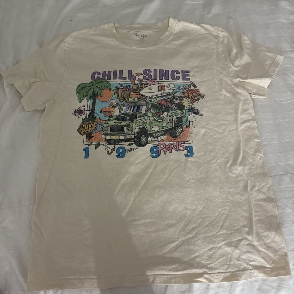 brandy melville cream short sleeve tee